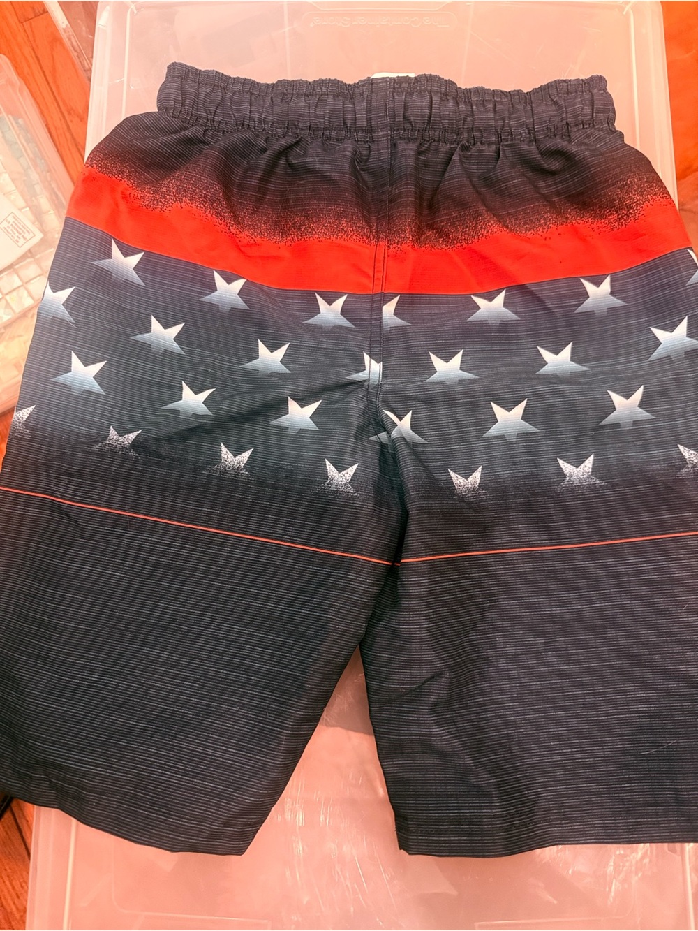 Under Armour Navy Shorts with White patriotic design